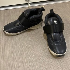 Sorel Black Sneakers with White Soles